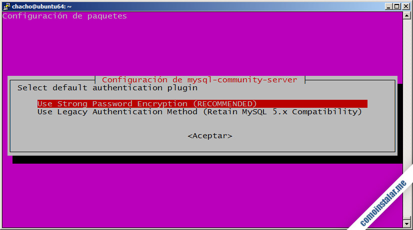 configurar mysql 8 en ubuntu 18.04 lts