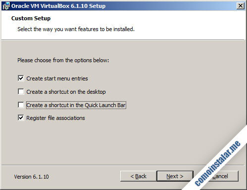 instalacion de virtualbox en windows 7