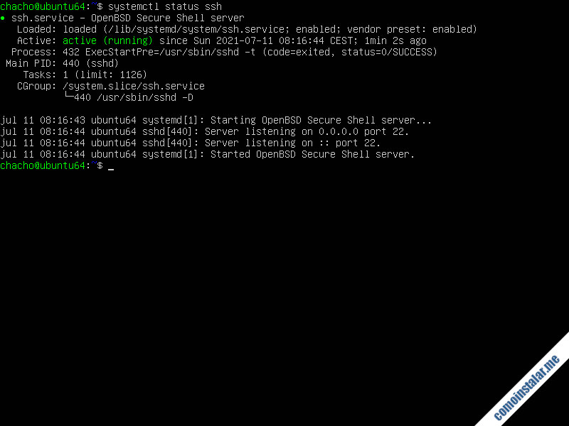 como instalar ssh en ubuntu 18.04 lst bionic beaver