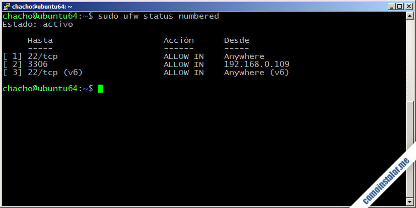 instalacion y configuracion del cortafuegos ufw en ubuntu 18.04 lts bionic beaver