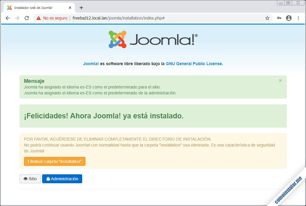 Как установить joomla на linux