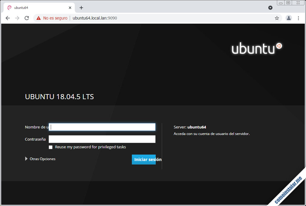 instalacion de cockpit en ubuntu 18.04 lts