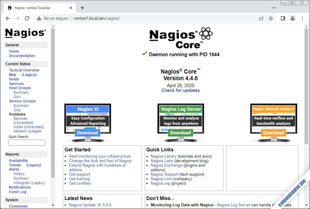 Nagios установка и настройка centos 7