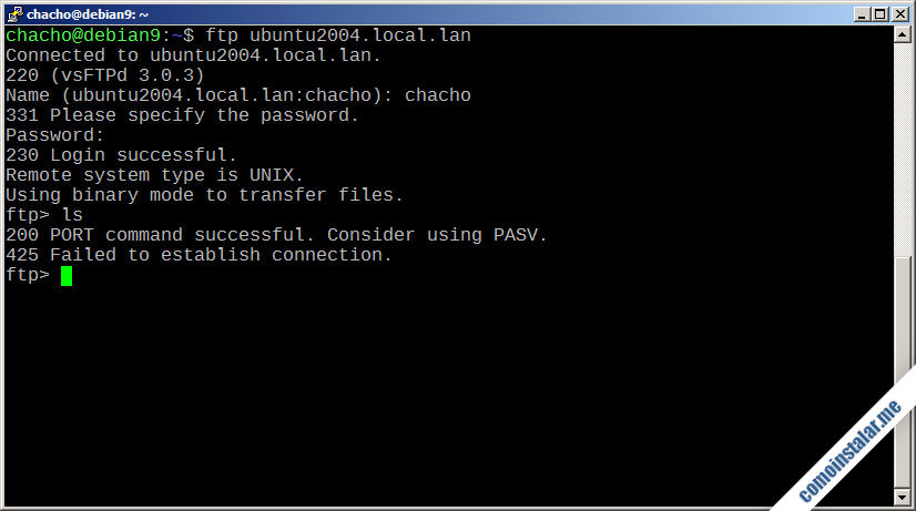 instalar y configurar ftp en ubuntu 20.04 lts focal fossa