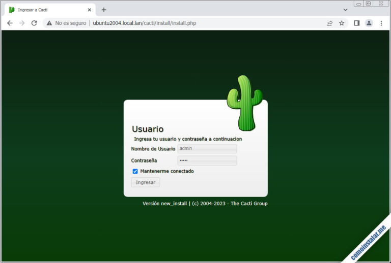 Как установить cacti ubuntu