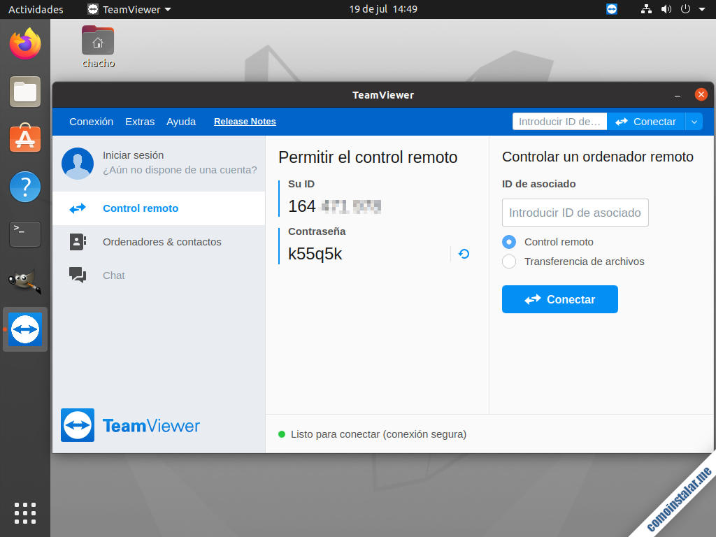 instalacion de teamviewer en ubuntu 20.04 lts focal fossa