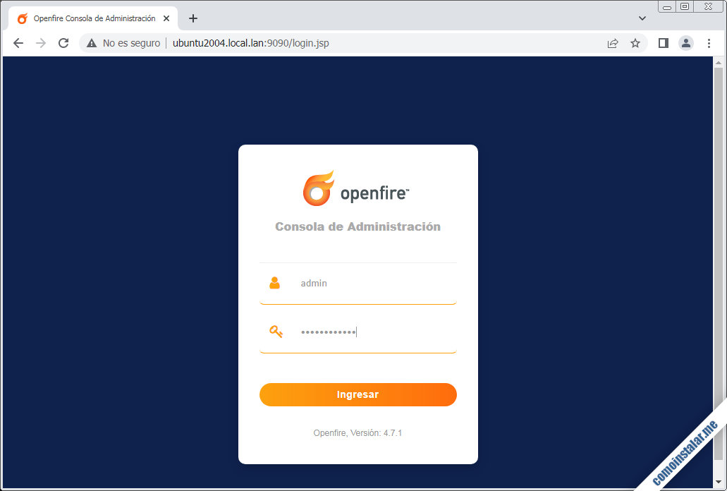 openfire en ubuntu 20.04 lts focal fossa