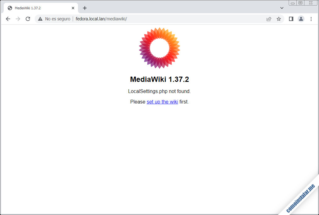 como instalar mediawiki en fedora 36, 35 y 34