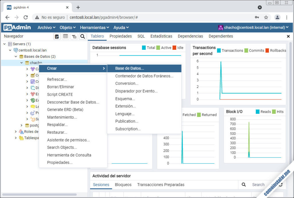 Pgadmin centos 7 установка настройка