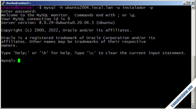instalar y configurar mysql server en ubuntu 20.04 lts focal fossa