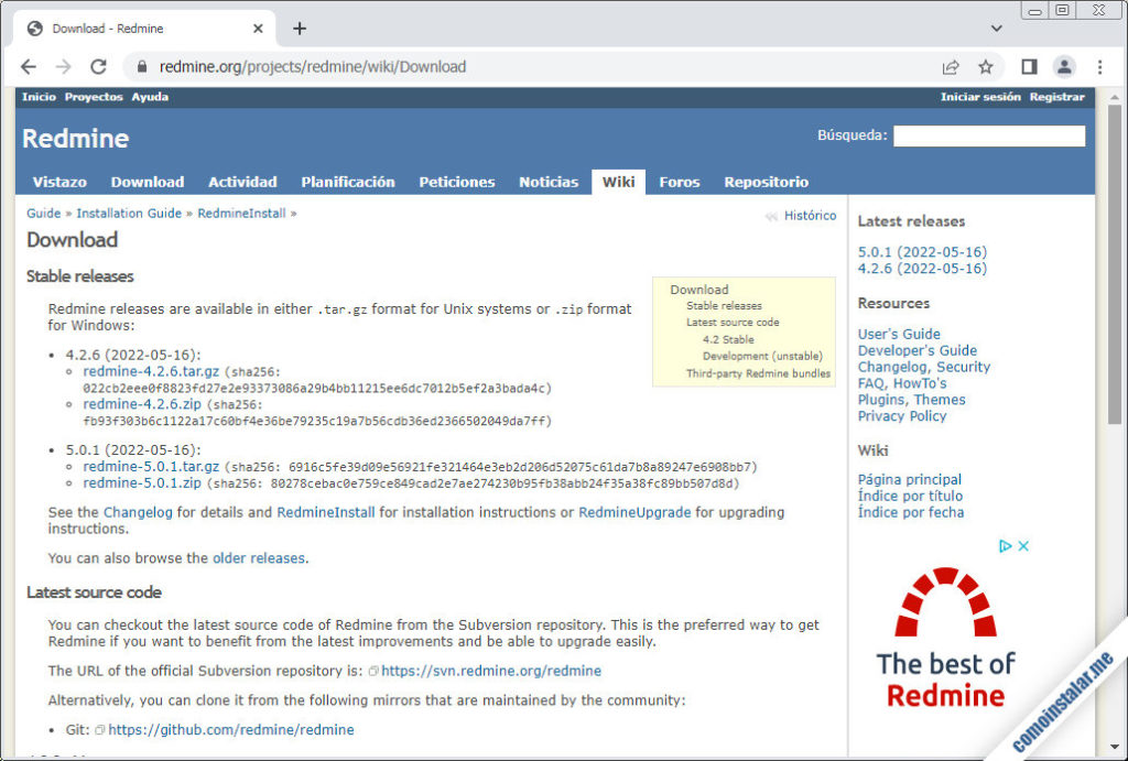 Установка и настройка redmine centos 7