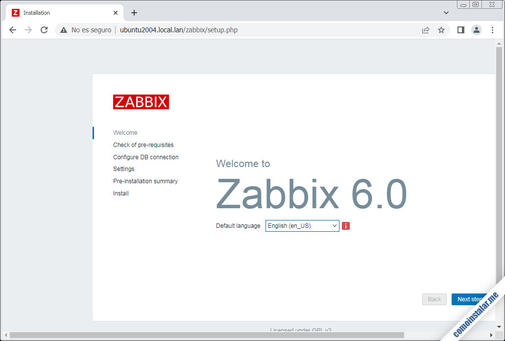 como instalar zabbix server 6 en ubuntu 20.04 lts focal fossa