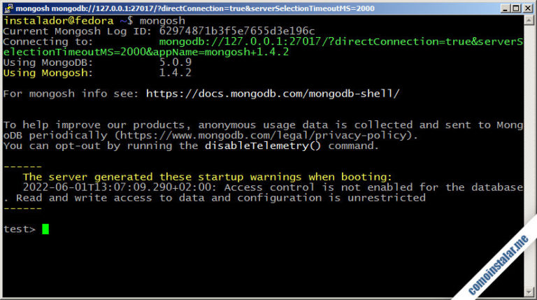 Cómo instalar MongoDB en Fedora 36 ️ [2022] Paso a paso