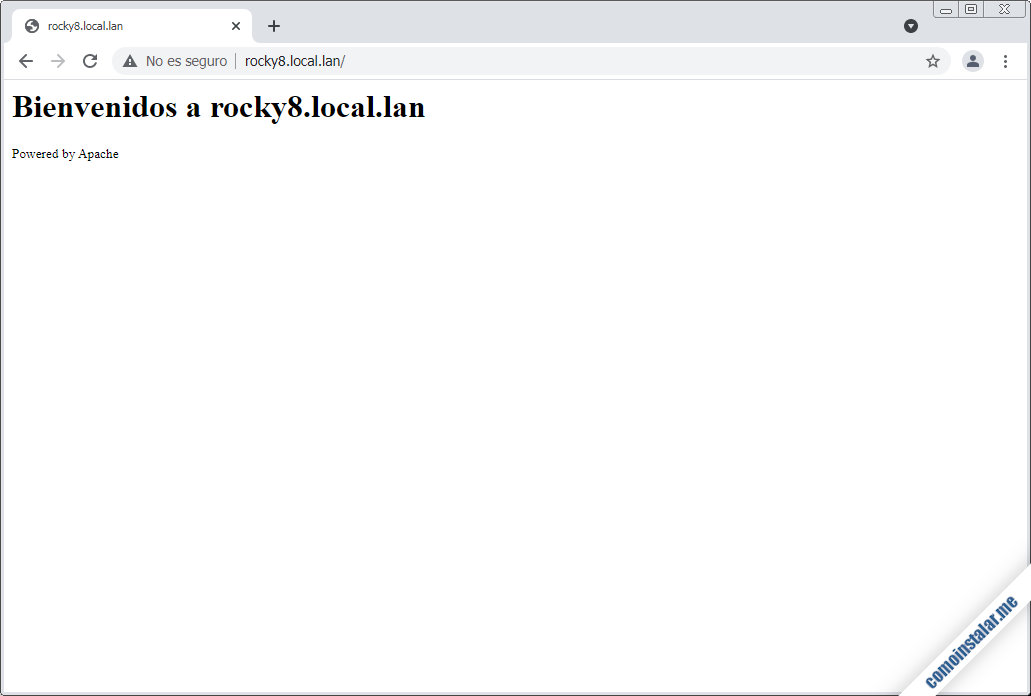servidor web apache en rocky linux 8