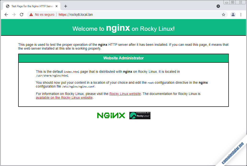 configurar seguridad ssl en nginx sobre rocky linux 8