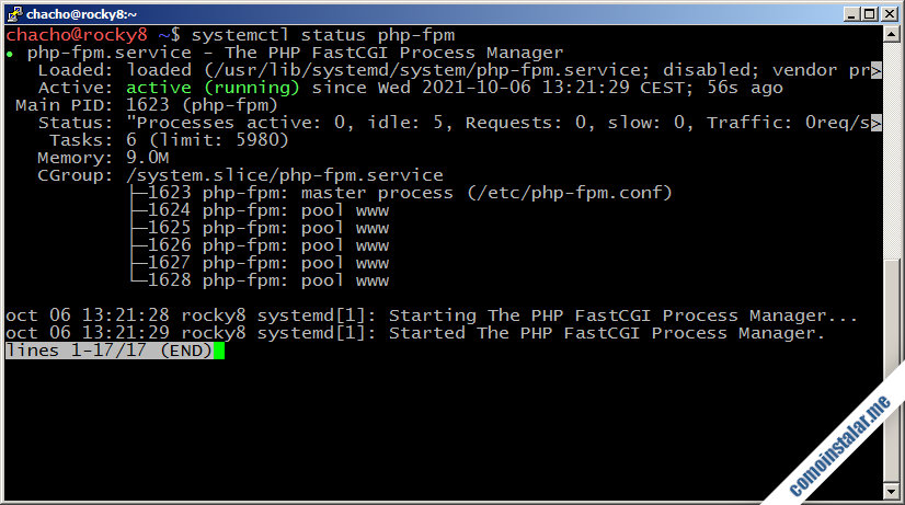 como instalar php en rocky linux 8