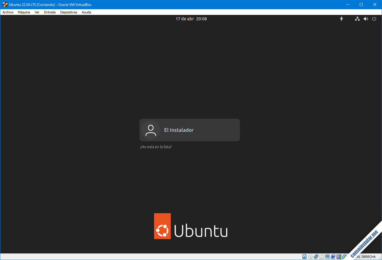 ubuntu 22.04 lts jammy jellyfish en virtualbox