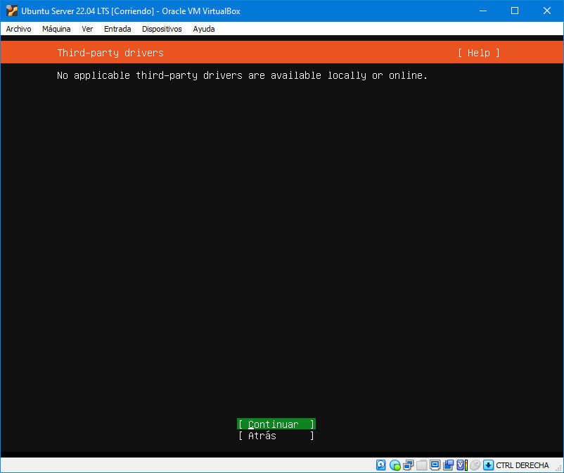 instalacion de ubuntu server 22.04 lts en virtualbox