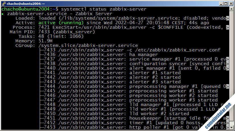 como instalar zabbix 6 en ubuntu 20.04 lts focal fossa