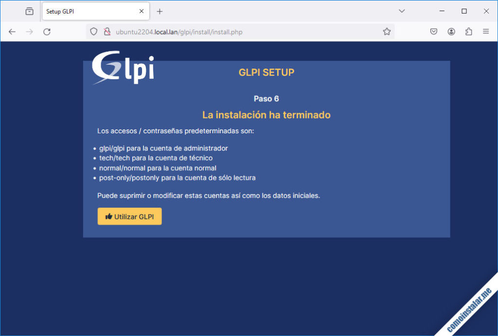 Как удалить glpi ubuntu