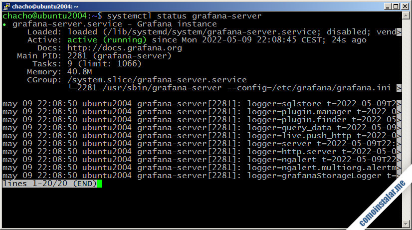como instalar grafana en ubuntu 20.04 lts focal fossa