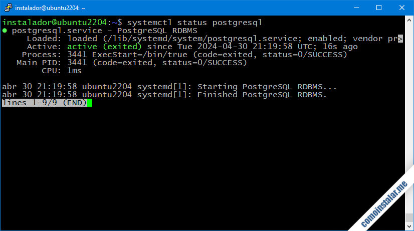 como instalar postgresql en ubuntu 22.04 lts jammy jellyfish