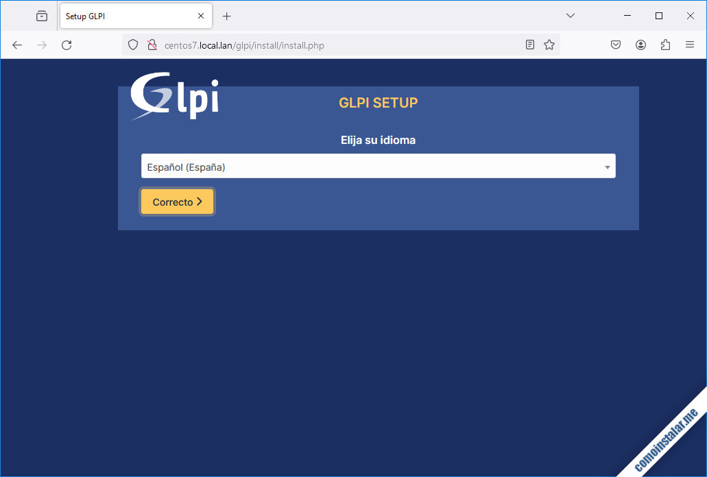 como instalar GLPI en CentOS 7