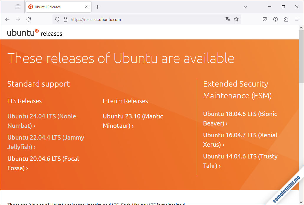 como descargar ubuntu server 24.04 lts noble numbat para virtualbox