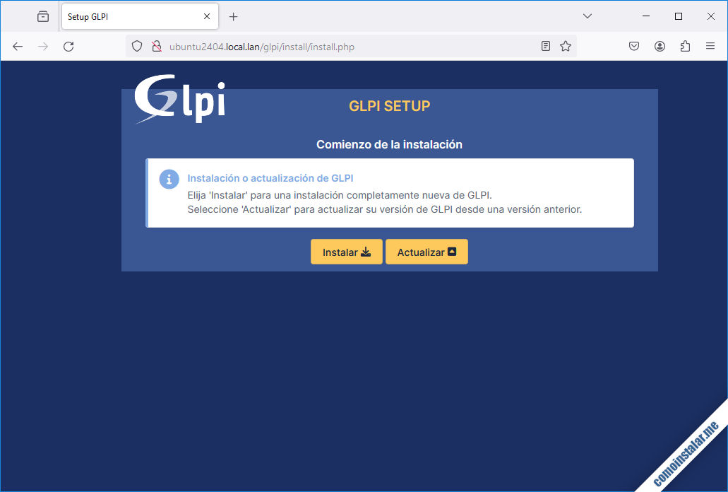 instalador de glpi en ubuntu 24.04 lts noble numbat