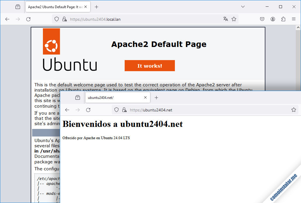 servidor web apache en ubuntu 24.04 lts noble numbat