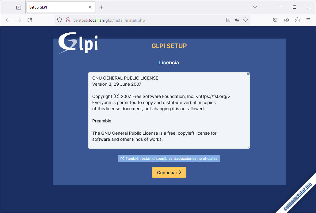 instalar glpi en centos 9 / centos stream 9