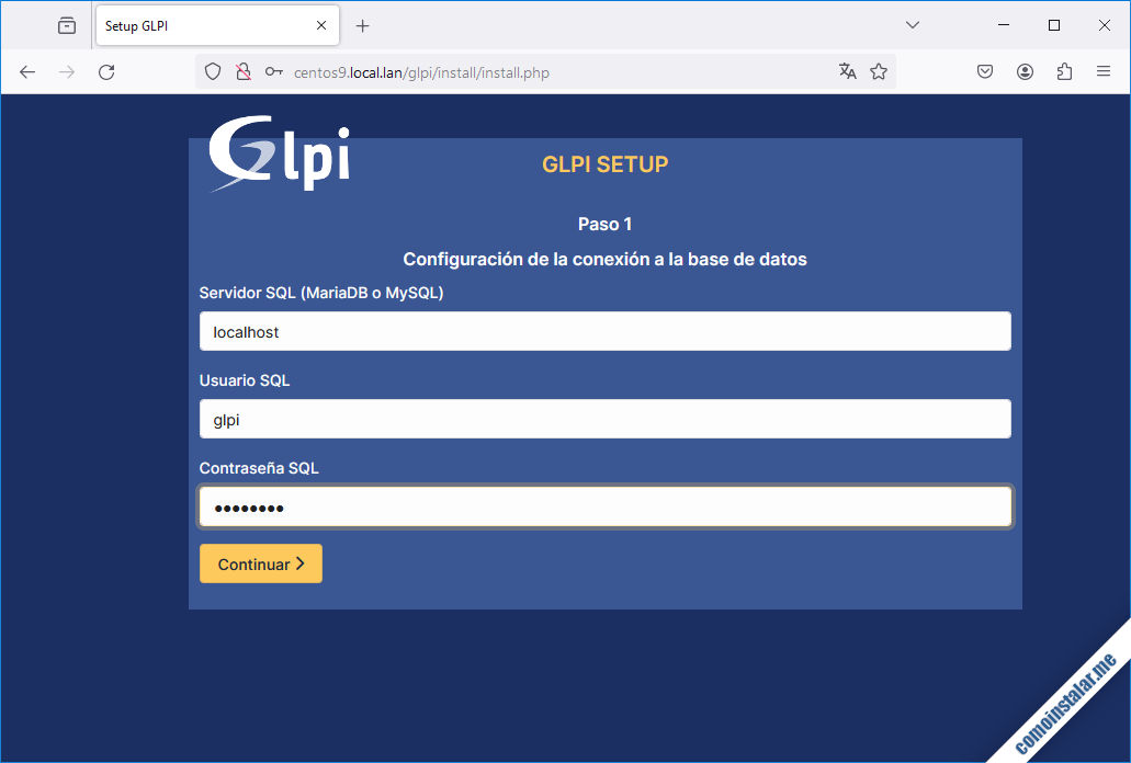 instalador de glpi para centos 9 / centos stream 9