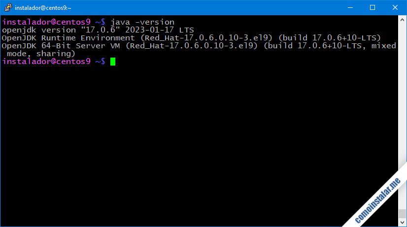 como instalar java openjdk en centos 9