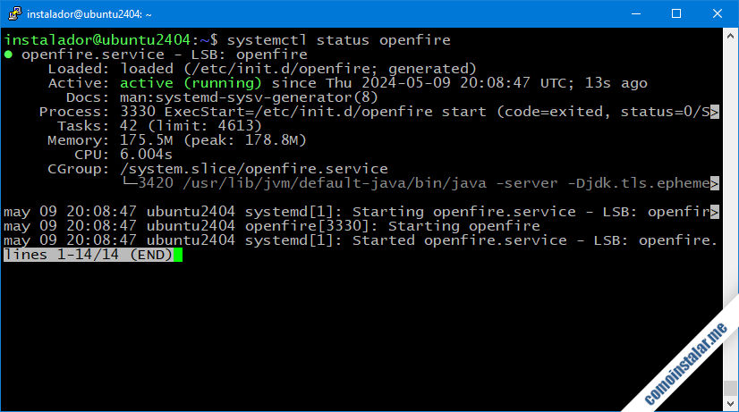 como instalar openfire en ubuntu 24.04 lts noble numbat