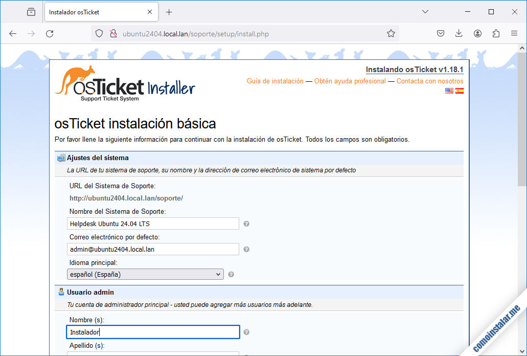 instalar osticket en ubuntu 24.04 lts noble numbat