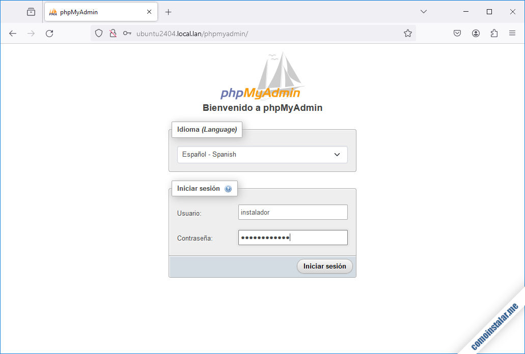 como instalar phpmyadmin en ubuntu 24.04 lts noble numbat